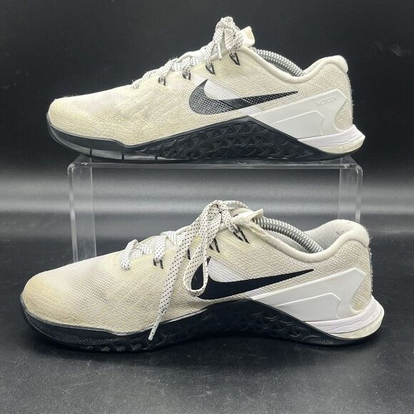 Nike Metcon 3 Womens 7 849807-100 crossfit gym training sneaker white black - Picture 2 of 9